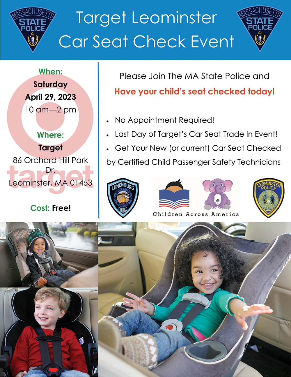 Target Leominster Car Seat Check Event